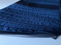 تلبيسة سيت سبعينات ازرق غامق جلد كحلي مفصل جاهز ال...