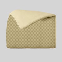 مفرش نفر ونص بحشوة متحركة روز جاكار - بيج