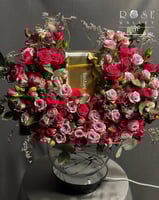 فازة مع بيبي روز ورديات& بستاني 500غ