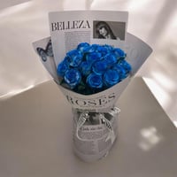 باقة جوري أزرق