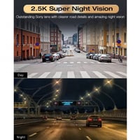 داش كام كاميرتين مع شاشة تركب على المرايا