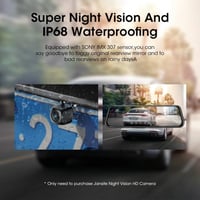 داش كام كاميرتين مع شاشة تركب على المرايا