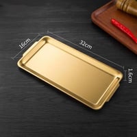 صينية تقديم اسبريسو ستيل ذهبي