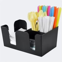 حامل بلاستيكي للمناديل والسكر والمستلزمات