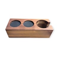 منظم و قاعدة خشبية مناسبة للمكبس والبورتافلتر والم...