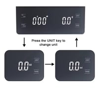 ميزان رقمي مع مؤقت بشاشة لمس LED touch