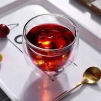 كوب بزجاج مدبول - 120مل