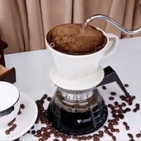 قمع تقطير سيراميك شبيه كاليتا - ابيض مقاس 02 | KAL...