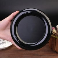 ميزان دائري لمس بشكل مميز - اسود