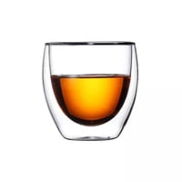 كوب بزجاج مدبول - 120مل