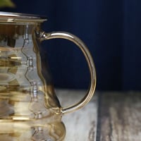 طقم قمع مع سيرفر زجاجي عسلي مع مسكة V60 مقاس 01