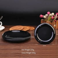 ميزان دائري لمس بشكل مميز - اسود