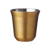 كوب قهوة ستانليس ستيل عازل للحرارة 160ML- ذهبي