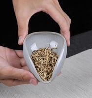 صحن وعاء سيراميك جمع و وزن البن محار - رمادي | Cer...