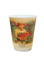 كوب المزارع ورقي دبل مع الغطاء 9 اونص - 260 ملي -2...