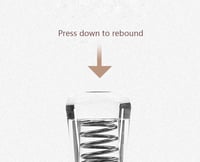 تامبر شفاف احترافي مقاس 51 - Stainless Steel Tampe...