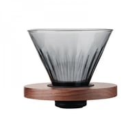 طقم الفخامة الحصري V60 زجاجي | اسود شفاف