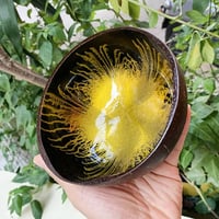 وعاء جوز الهند زخرفة داخلية لجمع البن و وزنه | 95...