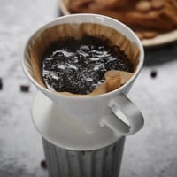 قمع تقطير سيراميك شبيه كاليتا - ابيض مقاس 02 | KAL...