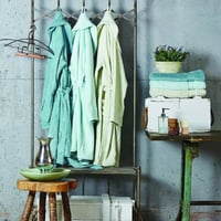 روب استحمام مفرد لون أزرق بترولي