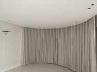 ستائر ويفي خطين قماش بلاك اوت من الامام وخلفييه لن...