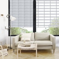 ستائر رول مربعات مكتبية أبيض