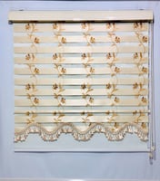 ستائر رول زيبرا مطرز وخلفية بلاك اوت أنيقة