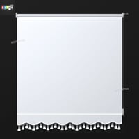 ستارة رول عازل 100% لون أبيض ناصع