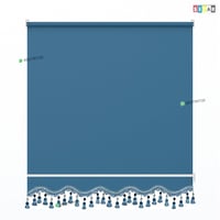 ستائر رول عازل للضواء والحرارة أزرق