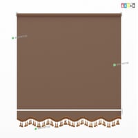 ستائر رول عازل للضواء والحرارة بني فاتح