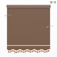 ستائر رول عازل للضواء والحرارة بني فاتح