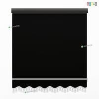 ستائر رول عازل للضواء والحرارة أسود