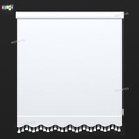 ستارة رول عازل 100% لون أبيض ناصع