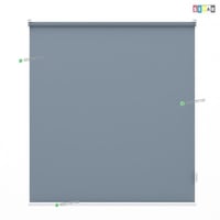 ستائر رول عازل للضواء والحرارة فضي