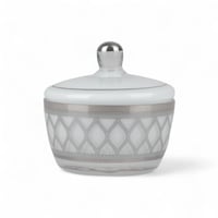 سكرية شبك أبيض وفضي