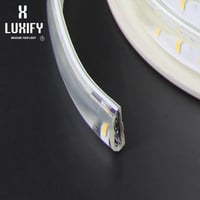 شريط ضوئي زينة خطين كريمي 50 متر بتصميم LENS