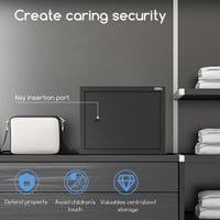 خزنة امان بمفتاح اسود