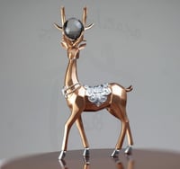 طقم تحفة غزال ذهبي