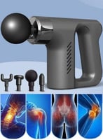 مسدس المساج ٤ رؤوس يعمل بالشحن