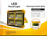 كشاف ليد يعمل بالشحن على الطاقه الشمسيه وعلى الكهر...