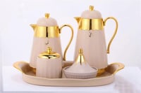 طقم دلة الشاي 1 لتر دلة القهوه 0.7 لتر سكريه تمريه...