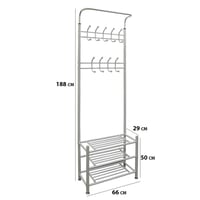 ستاند تعليق ملابس حديد لون ابيض 67*32*17سم 100884