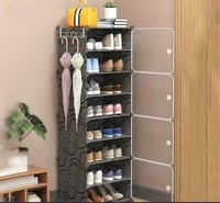 دولاب احذيه من البلاستيك المرن متوفر الون : آسود -...