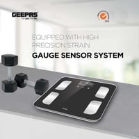 ميزان الكتروني لقياس دهون الجسم والماء والعضلات يت...