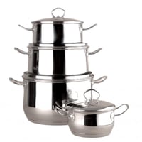 طقم قدور ستانلس ستيل ALSAIF K797029/8S