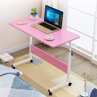 طاولة مكتب متحركة ، وردي