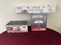 عرض اليوم الوطني ساعة 3D+اباجورة+ فرامة 3 لتر