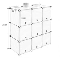 دولاب متوفر لونين اسود وازرق المقاس مسجل ع الصورة