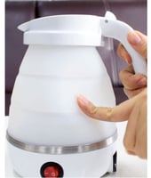 غلاية كهربائية محمولة من السيليكون قابلة للطي ، غل...