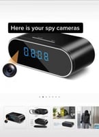 ساعة اكترونيه مع كامير تصوير تعمل بالشحن مدخل ذاكر...